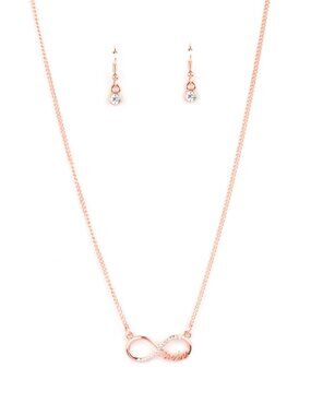 Paparazzi "Mother" Copper Necklace and Earrings Set (NS298)